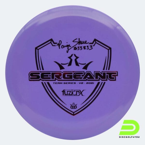 Dynamic Discs Sergeant Paige Shue Team Series V2 in violett, im Fuzion-X Kunststoff und ohne Spezialeffekt