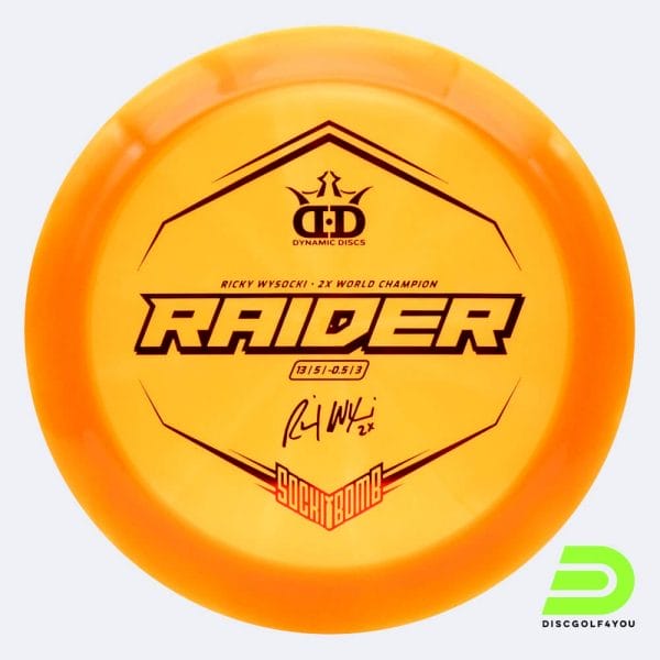 Dynamic Discs Sockibomb Raider in orange, im Lucid X Kunststoff und ohne Spezialeffekt