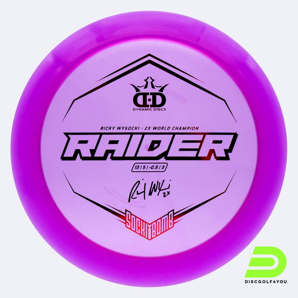 Dynamic Discs Sockibomb Raider in violett, im Lucid X Kunststoff und ohne Spezialeffekt