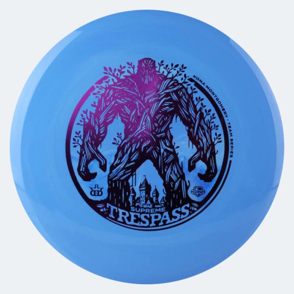 Dynamic Discs Trespass Kona Montgomery in blue, supreme plastic