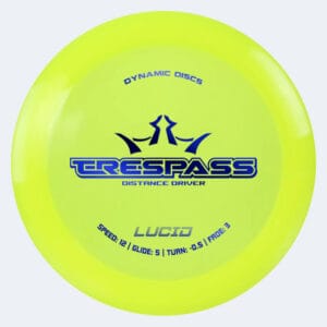Dynamic Discs Trespass in gelb, im Lucid Kunststoff und ohne Spezialeffekt