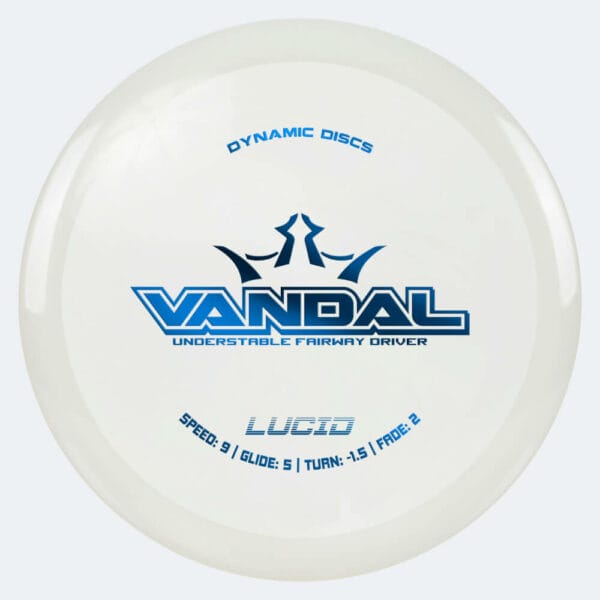 Dynamic Discs Verdict in white, lucid plastic