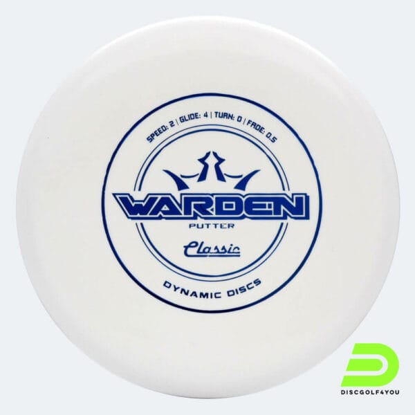 Dynamic Discs Warden in white, classic plastic