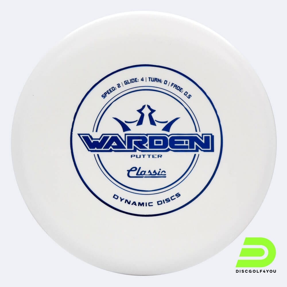 Dynamic Discs Warden in white, classic plastic