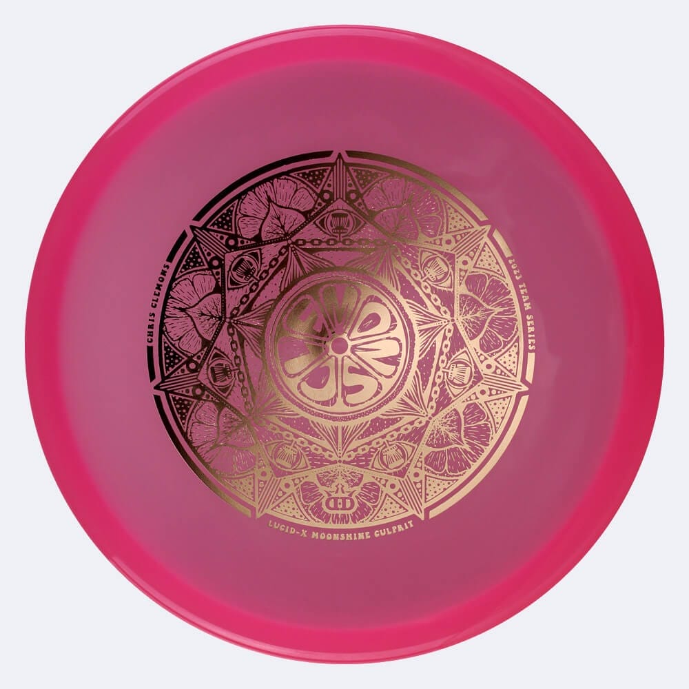 Dynamic Discs Culprit - Chris Clemons Team Series in pink, lucid x moonshine plastic and glow effect
