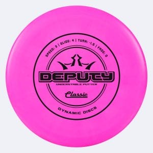 Dynamic Discs Deputy in rosa, im Classic Kunststoff und ohne Spezialeffekt