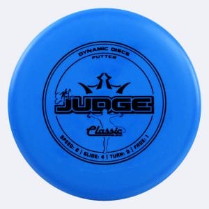 Dynamic Discs Emac Judge in blue, classic blend plastic
