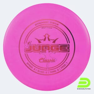 Dynamic Discs Emac Judge in pink, classic soft plastic
