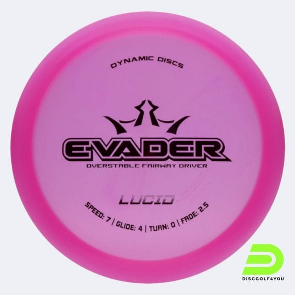 Dynamic Discs Evader in rosa, im Lucid Air Kunststoff und ohne Spezialeffekt
