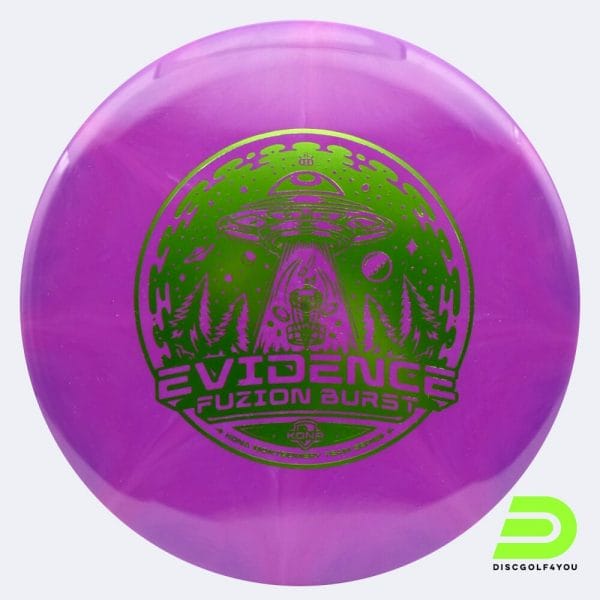 Dynamic Discs Evidence - Kona Montgomery TS in purple, fuzion plastic