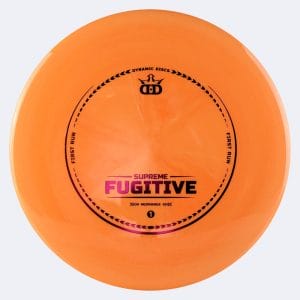 Dynamic Discs Fugitive in classic-orange, supreme plastic and first run effect