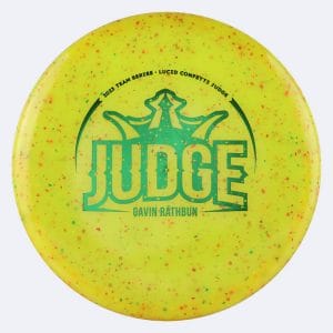 Dynamic Discs  Judge - Gavin Rathbun Team Series in gelb, im Lucid Confetti Kunststoff und ohne Spezialeffekt