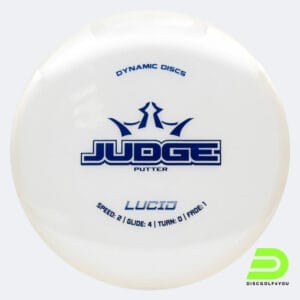 Dynamic Discs Judge in weiss, im Lucid Kunststoff und ohne Spezialeffekt