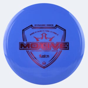 Dynamic Discs Motive in blau, im Fuzion Kunststoff und ohne Spezialeffekt