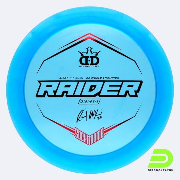 Dynamic Discs Sockibomb Raider in blau, im Lucid X Kunststoff und ohne Spezialeffekt