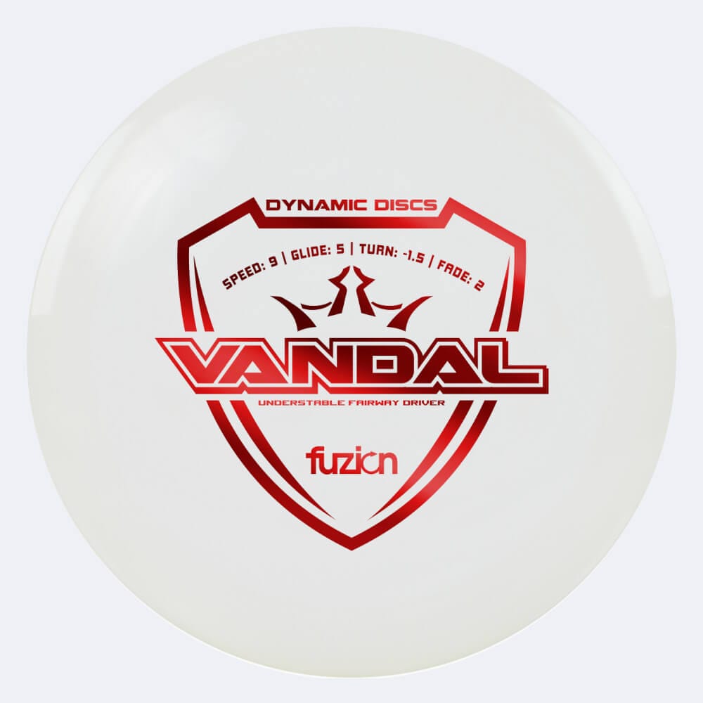 dynamic discs vandal in weiss, im fuzion kunststoff und ohne spezialeffekt Dynamic Discs Vandal in weiss, im Fuzion Kunststoff und ohne Spezialeffekt