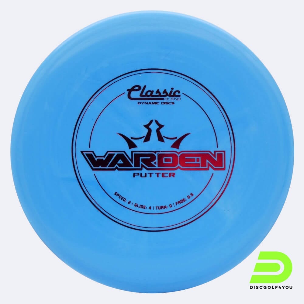 Dynamic Discs Warden in blau, im Classic Kunststoff und ohne Spezialeffekt