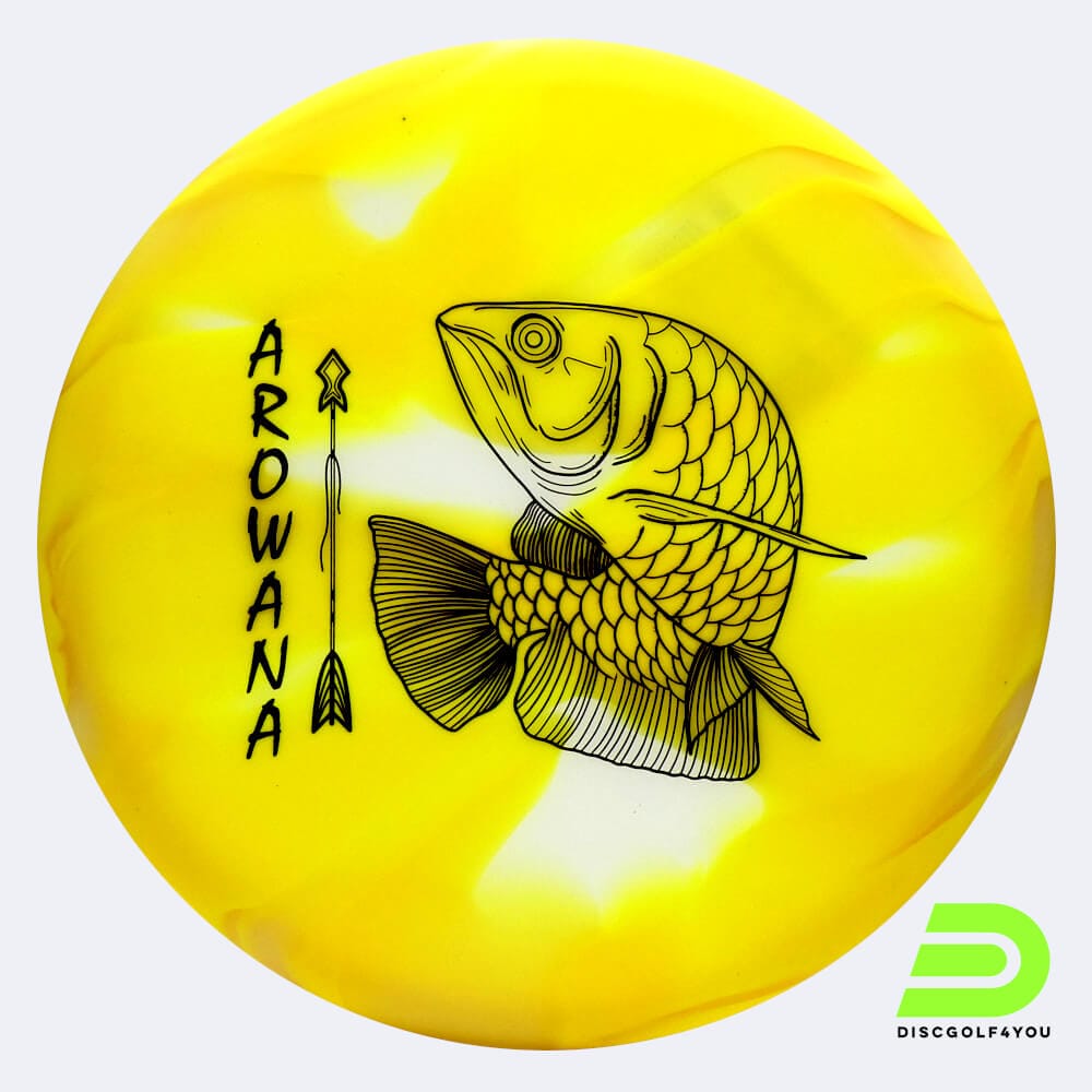 Elevation Arowana in gelb, im glO-G Kunststoff und glow/burst Spezialeffekt