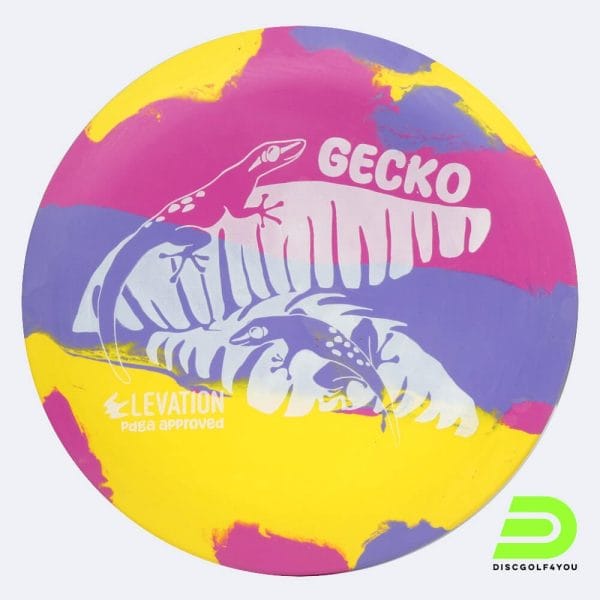 Elevation Gecko in rosa-violett, ecoflex plastic and burst effect