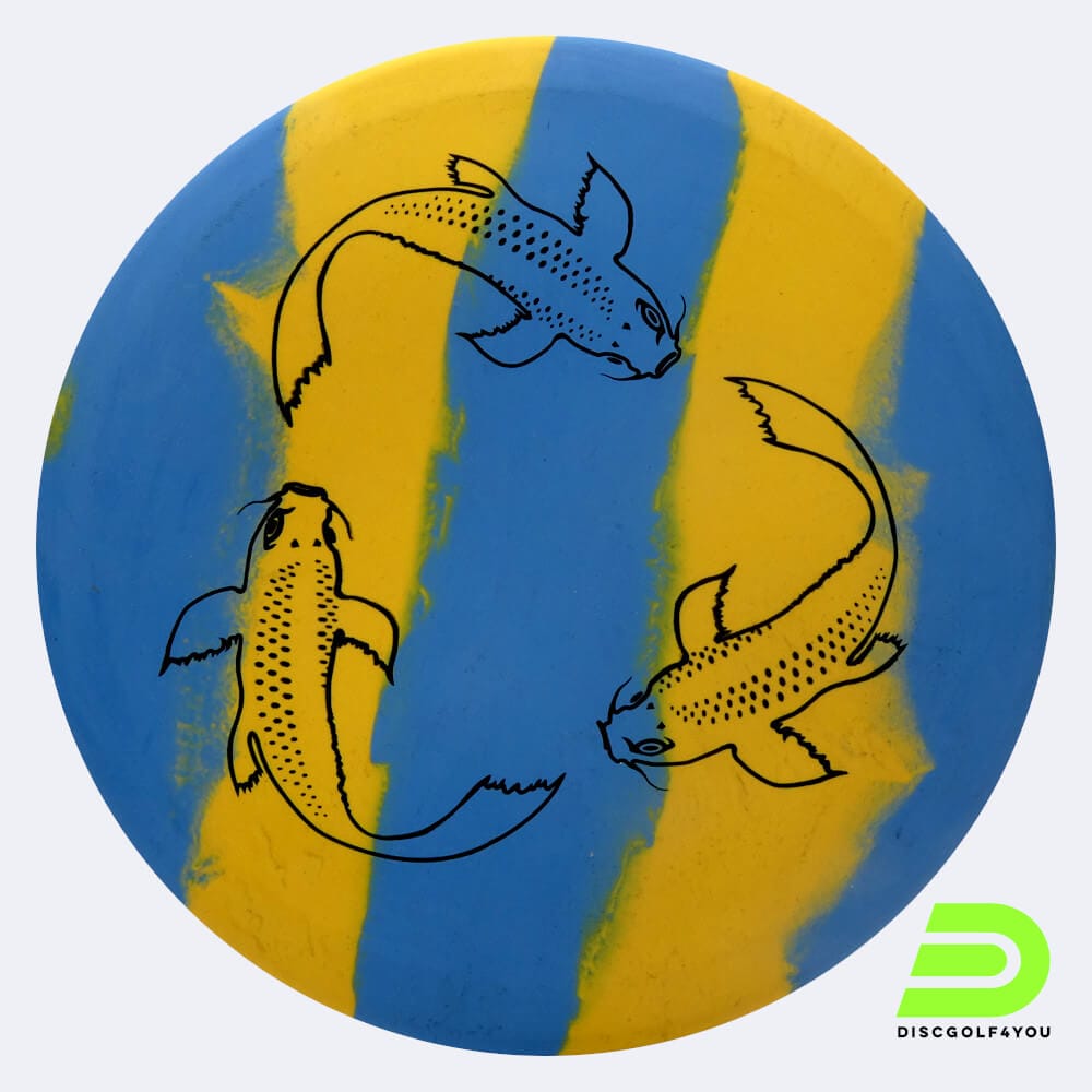 elevation koi in blau, im ecoflex kunststoff und burst spezialeffekt Elevation Koi in blau, im ecoFlex Kunststoff und burst Spezialeffekt