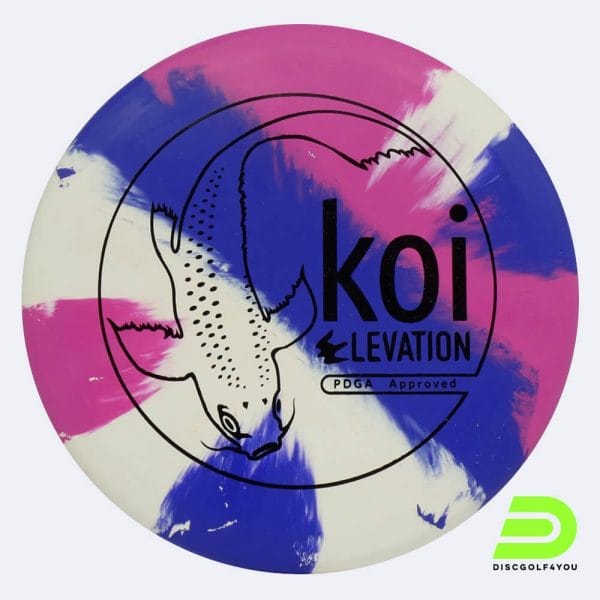 Elevation Koi in white-pink, ecoflex plastic and burst effect