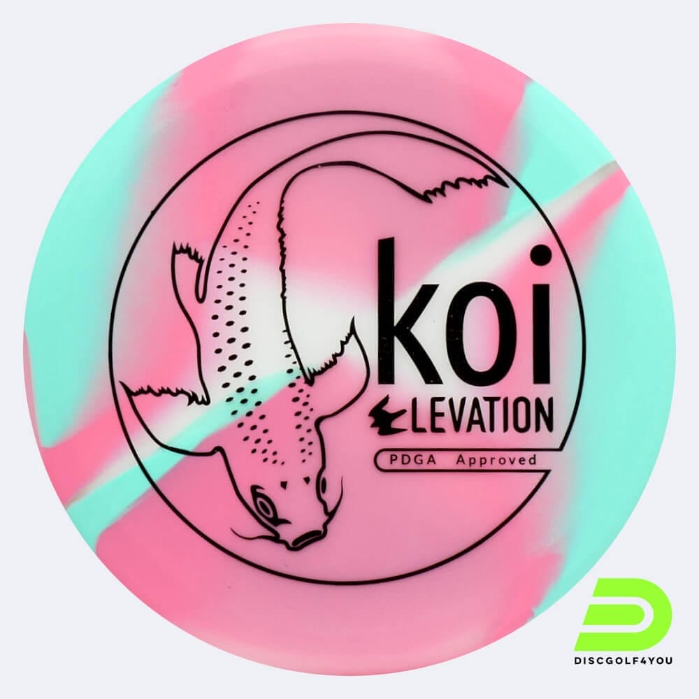 Elevation Koi in rosa, im glO-G Kunststoff und glow/burst Spezialeffekt