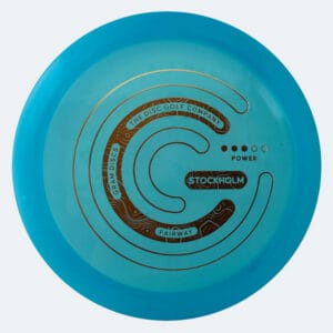 Gram Discs Stockholm in blue, focus plastic
