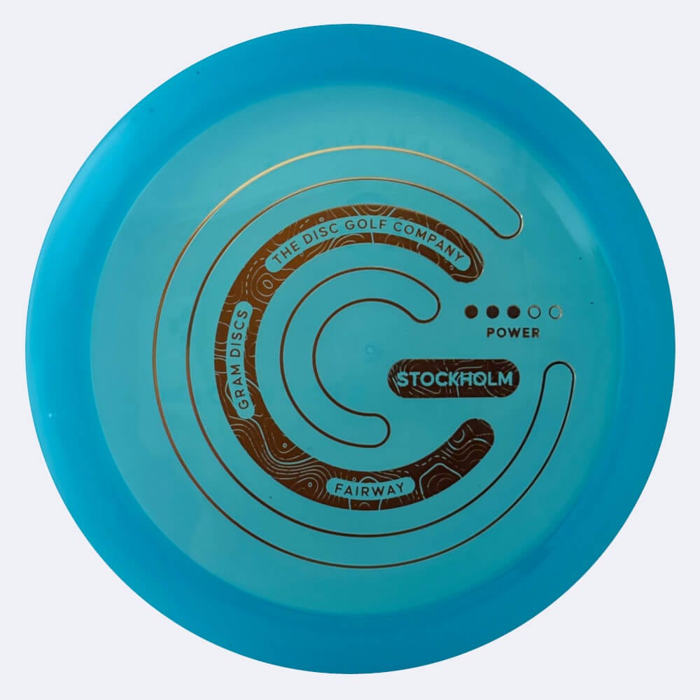 Gram Discs Stockholm in blue, focus plastic