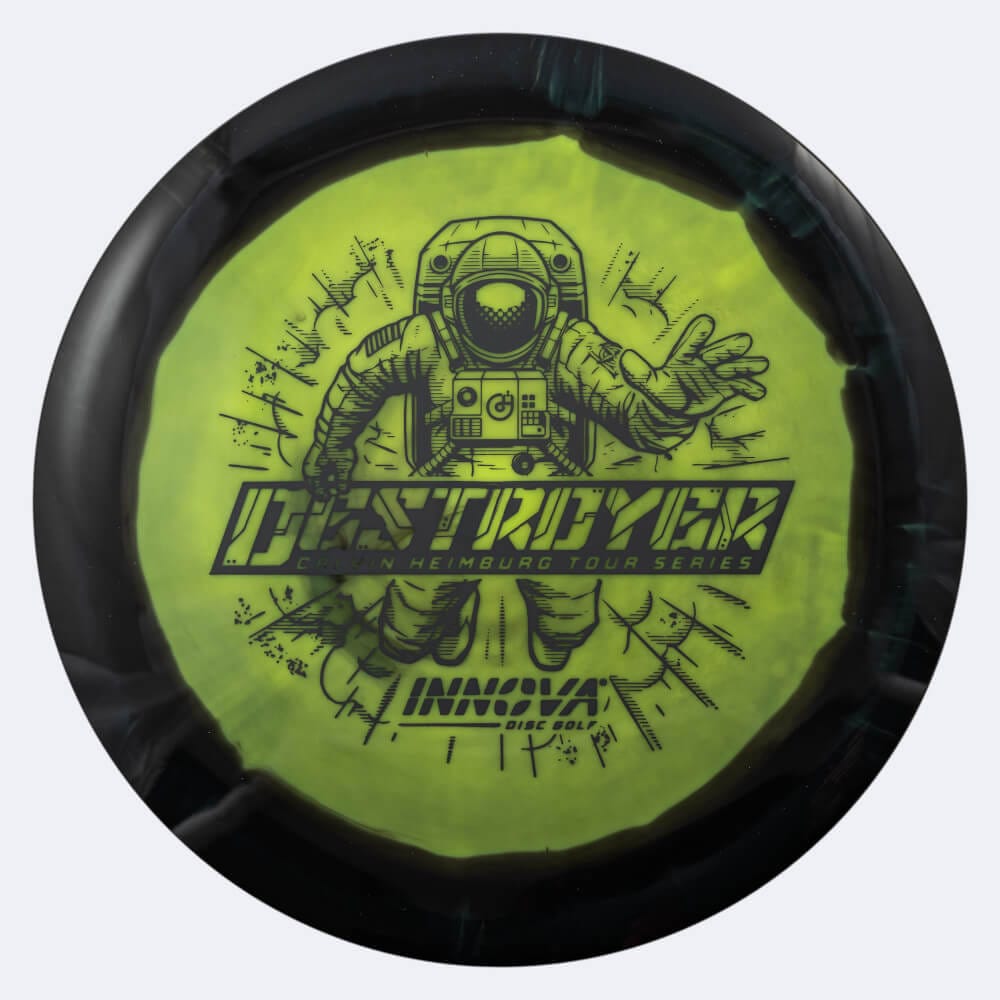 Innova Destroyer - Calvin Heimburg Tour Series in yellow-black, halo star plastic