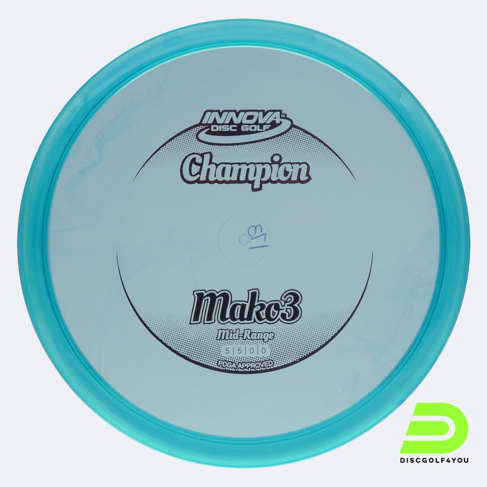 Innova Mako 3 in blue, champion plastic