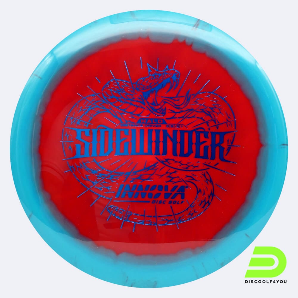 Innova Sidewinder in rot-türkis, im Halo Star Kunststoff und ohne Spezialeffekt