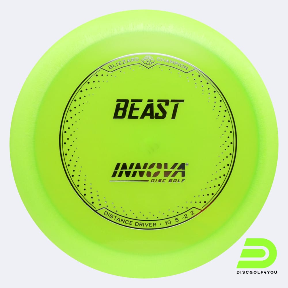 Innova Beast in hellgrün, im Blizzard Champion Kunststoff und ohne Spezialeffekt