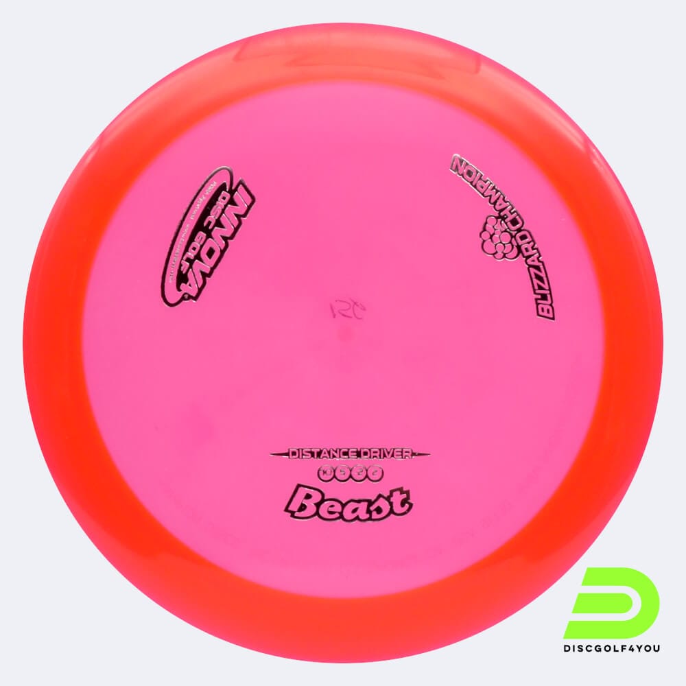Innova Beast in red, blizzard champion plastic