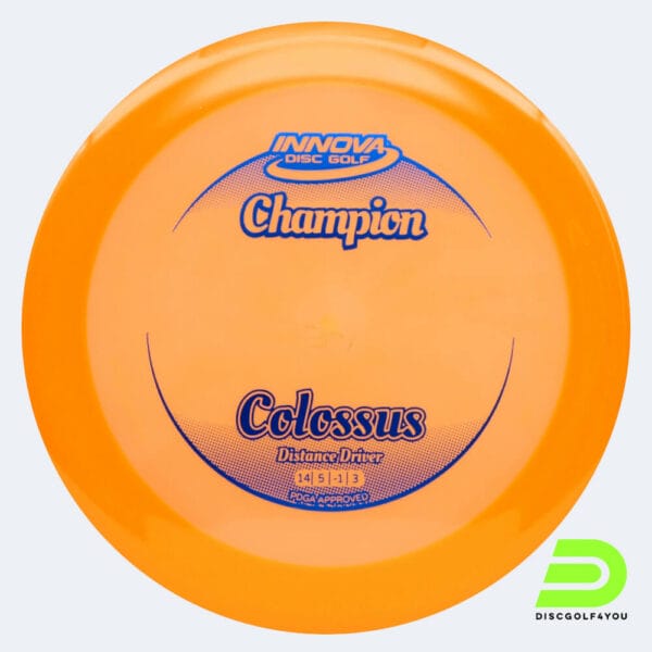 Innova Colossus in orange, im Champion Kunststoff und ohne Spezialeffekt