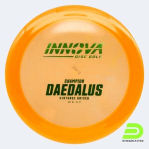 Innova Daedalus in classic-orange, champion plastic and design upgrade effect