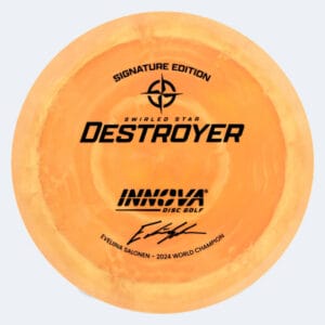 Innova Destroyer Evelina Salonen Signature Series in classic-orange, star plastic and burst effect