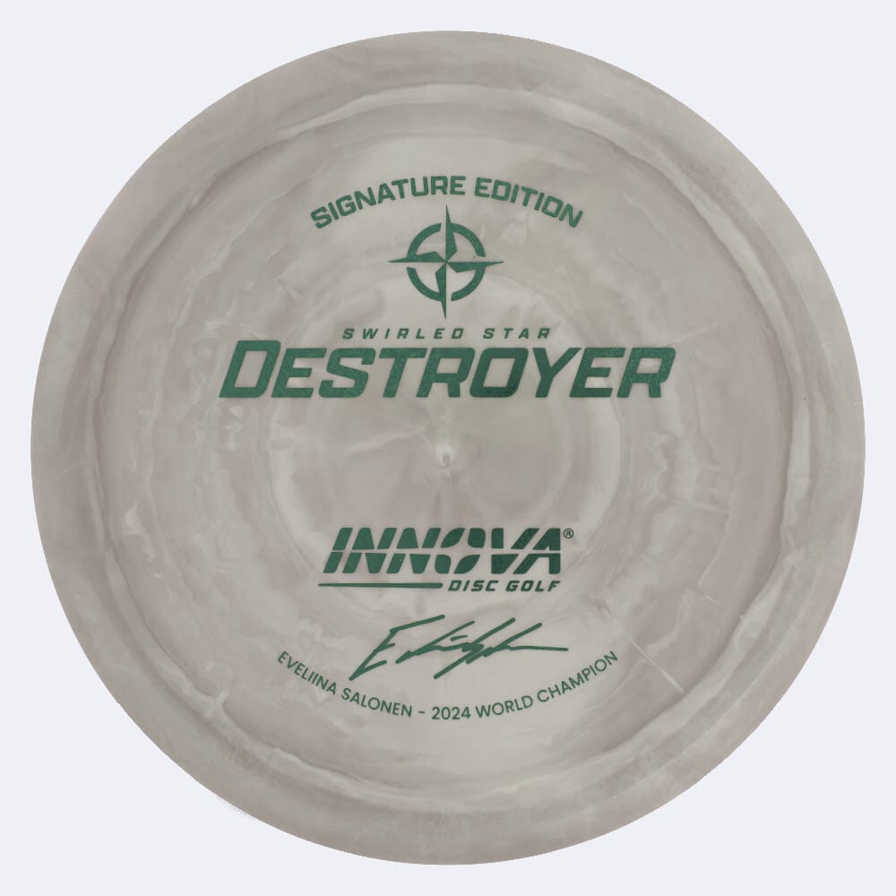 Innova Destroyer Evelina Salonen Signature Series in grau, im Star Kunststoff und burst Spezialeffekt