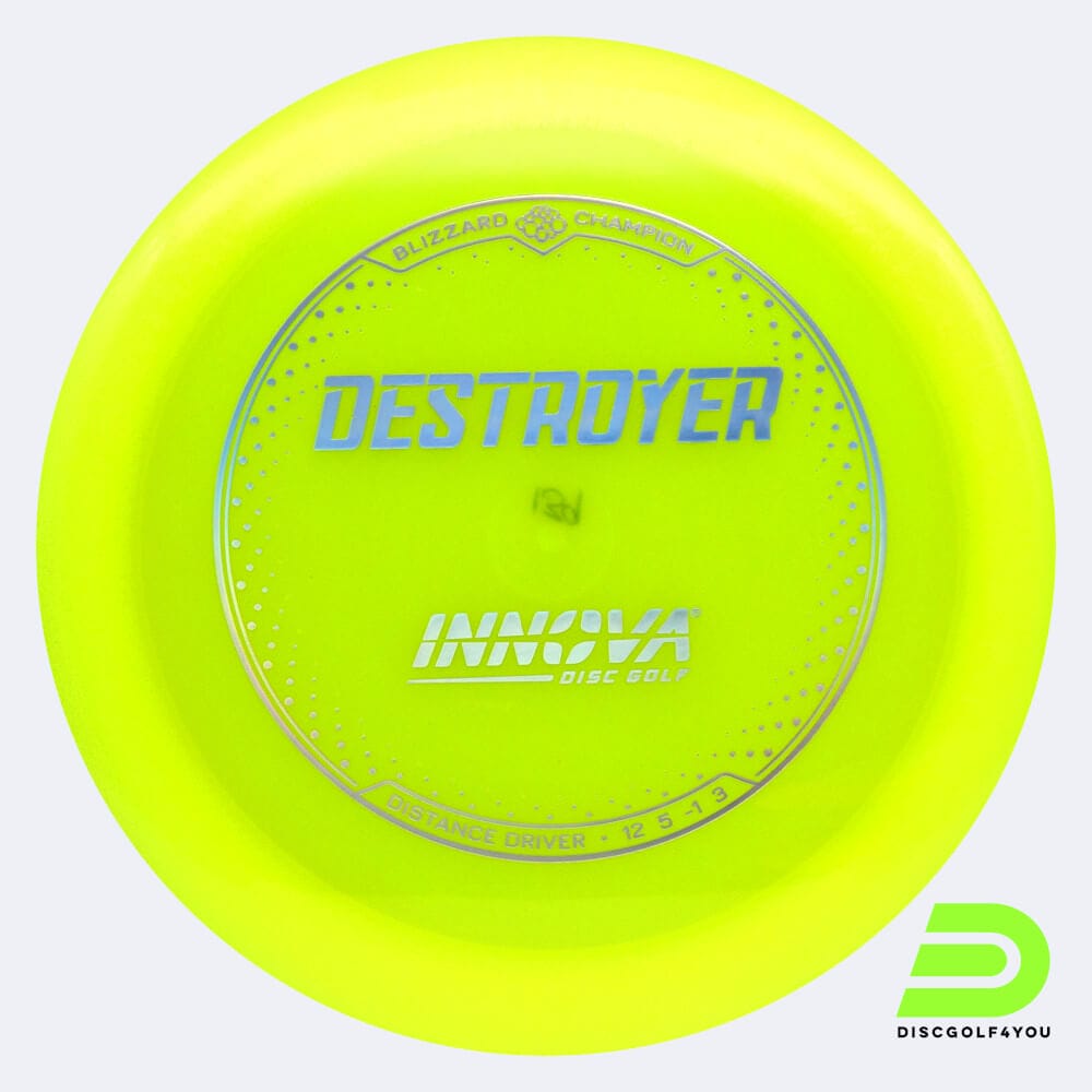 Innova Destroyer in gelb, im Blizzard Champion Kunststoff und design upgrade Spezialeffekt