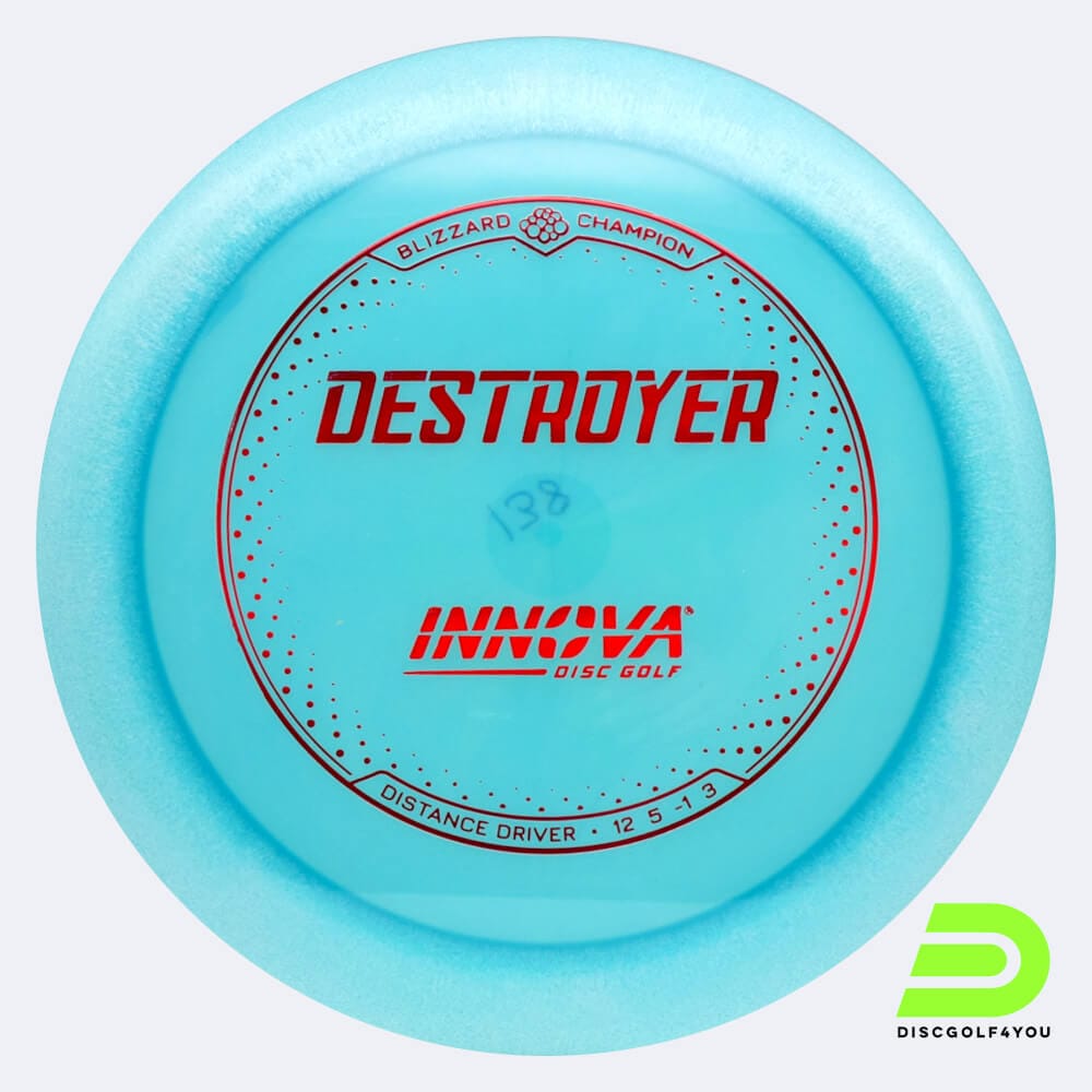 Innova Destroyer in türkis, im Blizzard Champion Kunststoff und design upgrade Spezialeffekt