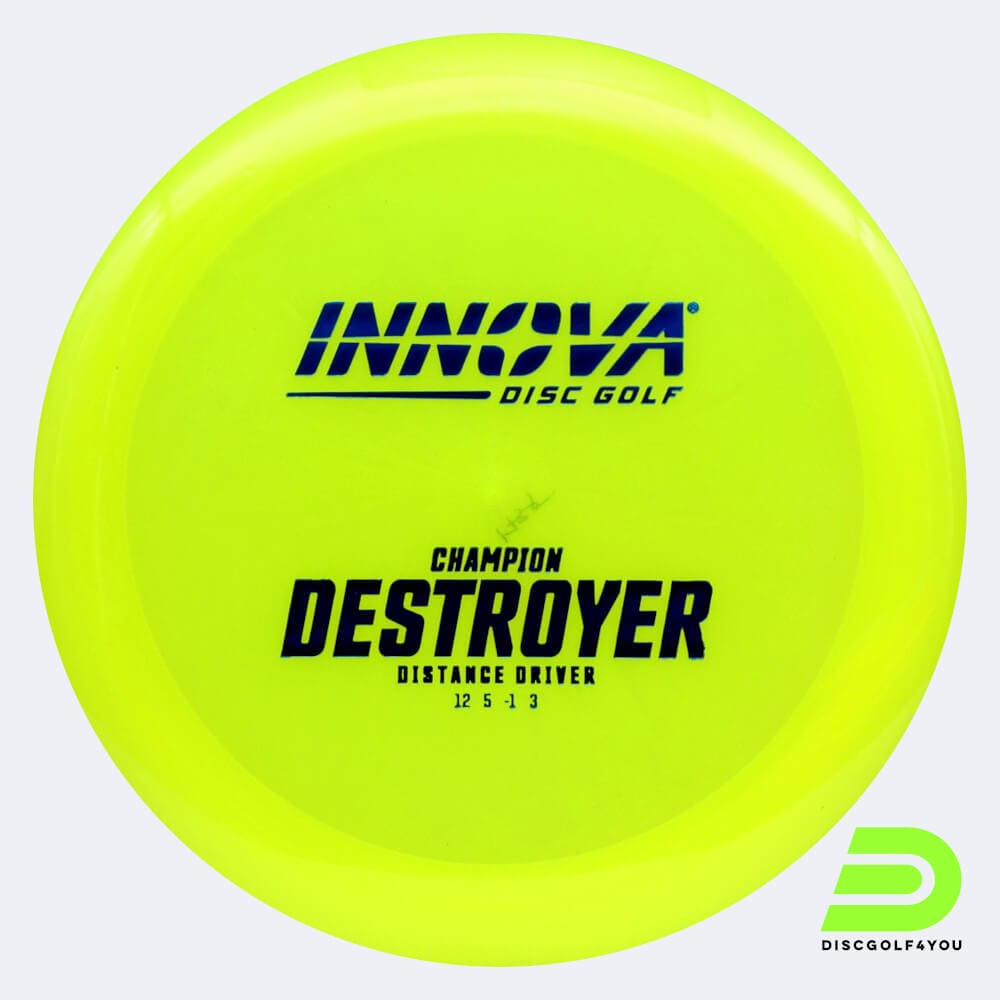 Innova Destroyer in yellow, champion plastic and design upgrade effect