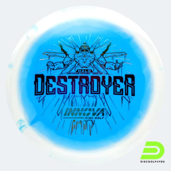 Innova Destroyer in weiss-blau, im Halo Star Kunststoff und ohne Spezialeffekt