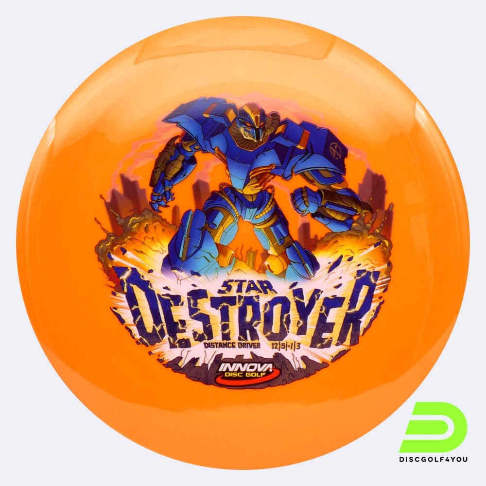 Innova Destroyer in orange, im INNVision Star Kunststoff und ohne Spezialeffekt