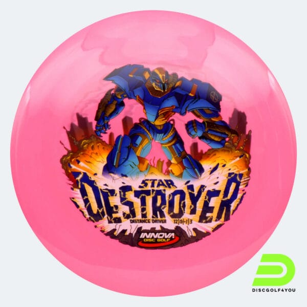 Innova Destroyer in rosa, im INNVision Star Kunststoff und ohne Spezialeffekt