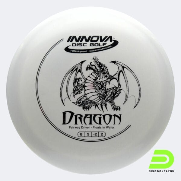 Innova Dragon in weiss, im DX Kunststoff und floating Spezialeffekt