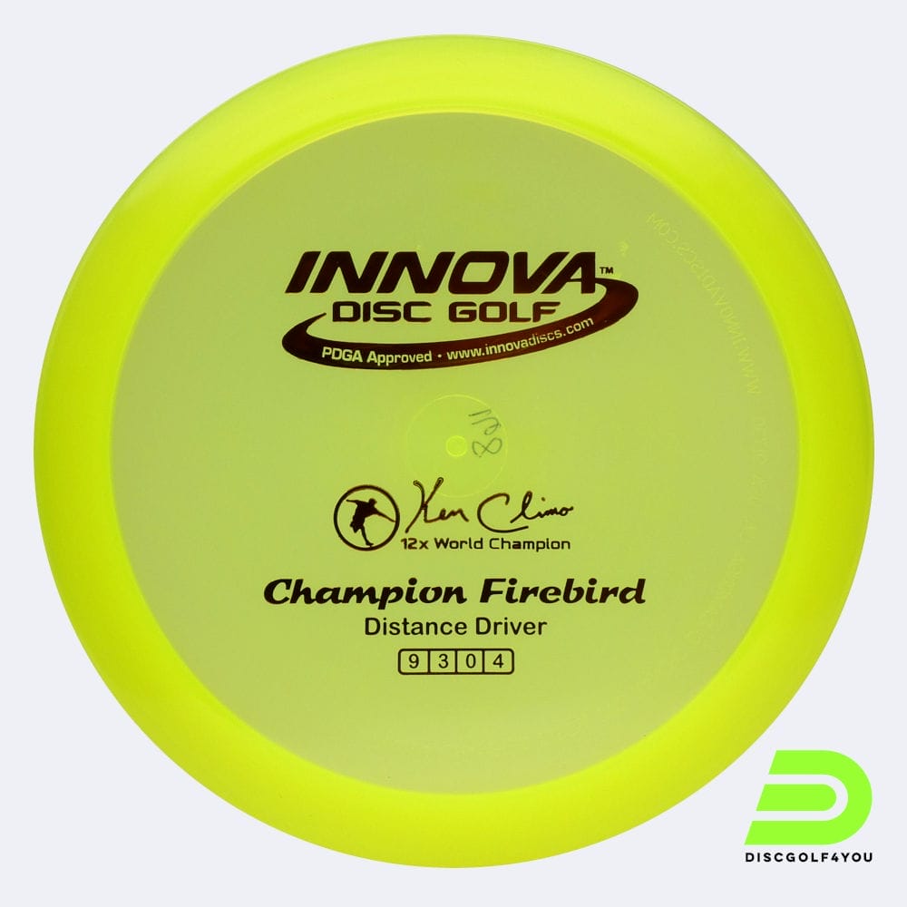 Innova Firebird in gelb, im Champion Kunststoff und ohne Spezialeffekt