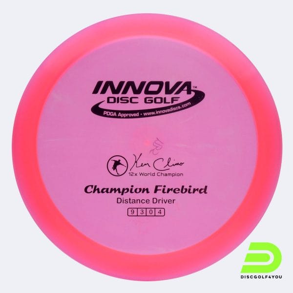 Innova Firebird in pink, champion plastic