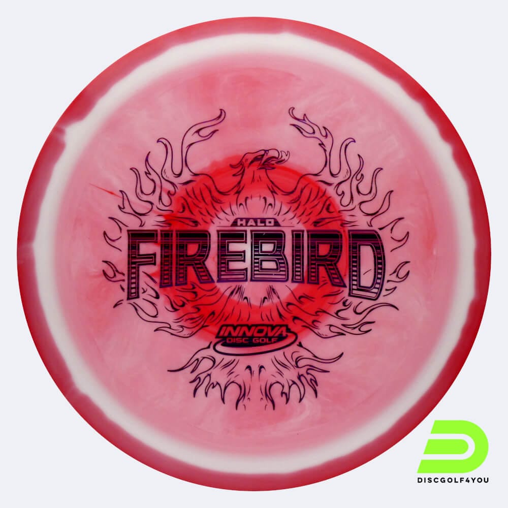 Innova Firebird in weiss-rot, im Halo Star Kunststoff und ohne Spezialeffekt