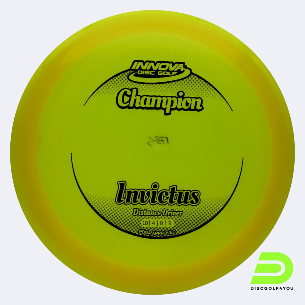 Innova Invictus in yellow, champion plastic