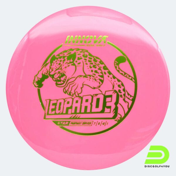 Innova Leopard 3 in pink, star plastic and deco effect
