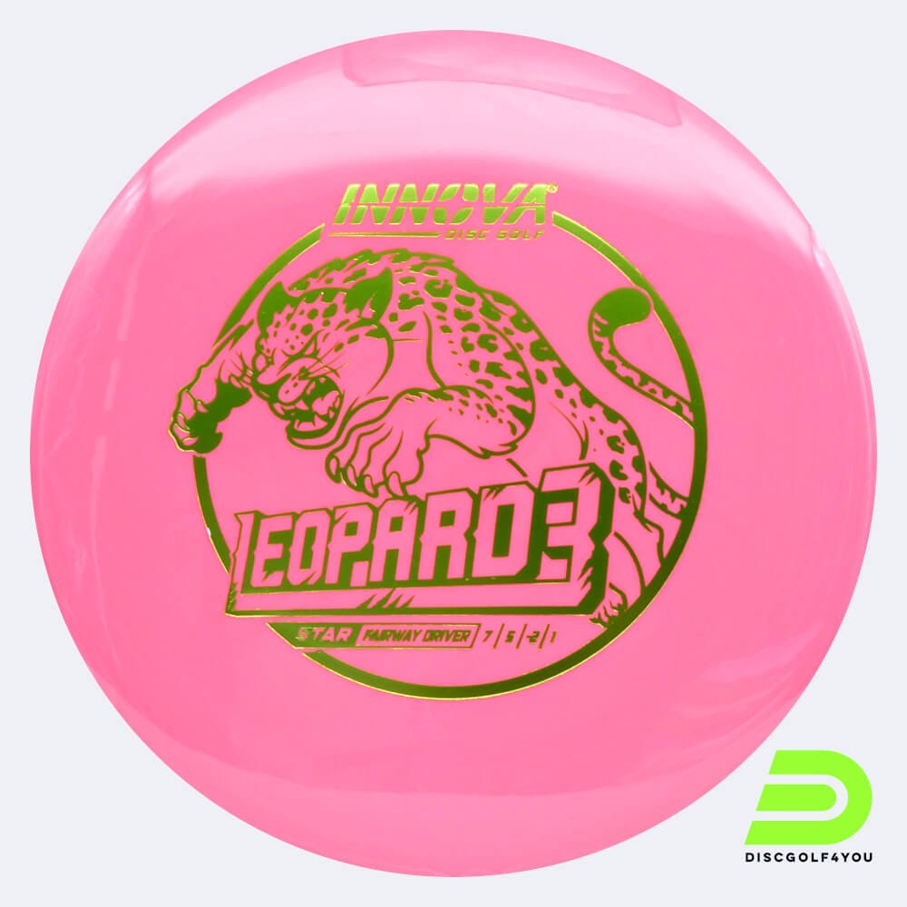 Innova Leopard 3 in pink, star plastic and deco effect